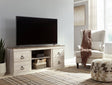 Willowton White Modern Transitional Contemporary Solid Wood TV Stand With Cabinet And Storage - Ella Furniture