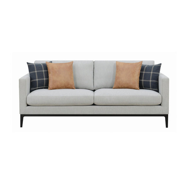 Apperson Cushioned Back Sofa Light Grey - Ella Furniture
