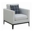 Apperson Cushioned Back Arm Chair Light Grey - Ella Furniture
