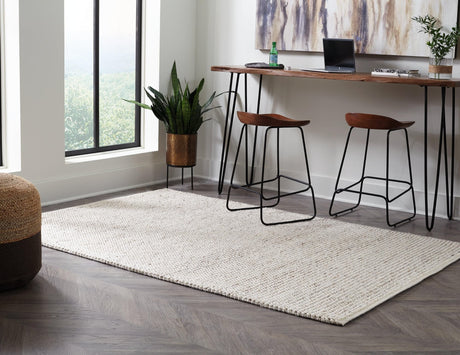 Jossick Cream/taupe 5' X 7' Rug - Ella Furniture