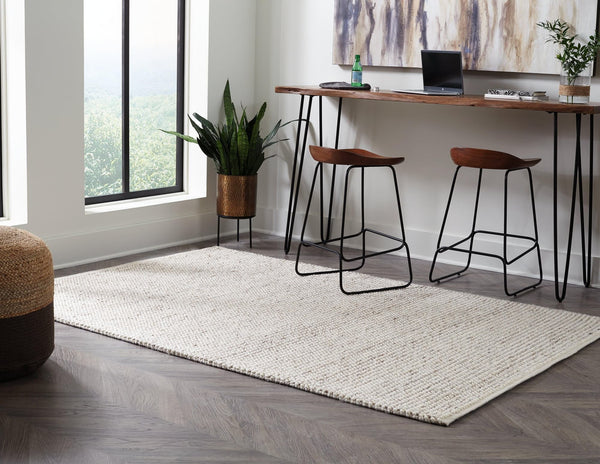 Jossick Cream/taupe 5' X 7' Rug - Ella Furniture