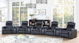 Cyrus Home Theater Upholstered Recliner Black - Ella Furniture