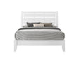 Evan White Modern Contemporary Wood And Wood Veneer Queen Sleigh Bed - Ella Furniture