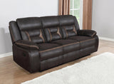 Greer Upholstered Tufted Back Motion Sofa 651354 - Ella Furniture