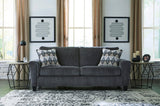 Abinger Smoke Gray Modern Contemporary Conventional Fabric Upholstered Queen Sleeper Sofa - Ella Furniture
