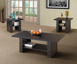 Rodez 3-Piece Occasional Table Set Black Oak - Ella Furniture
