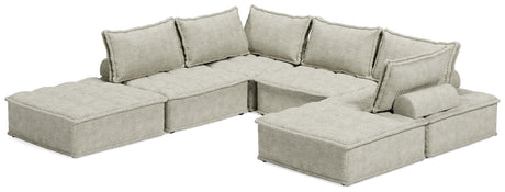 Bales Taupe 6-Piece Modular Seating - Ella Furniture