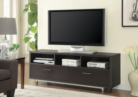 Casey 2-Drawer Rectangular Tv Console Cappuccino - Ella Furniture