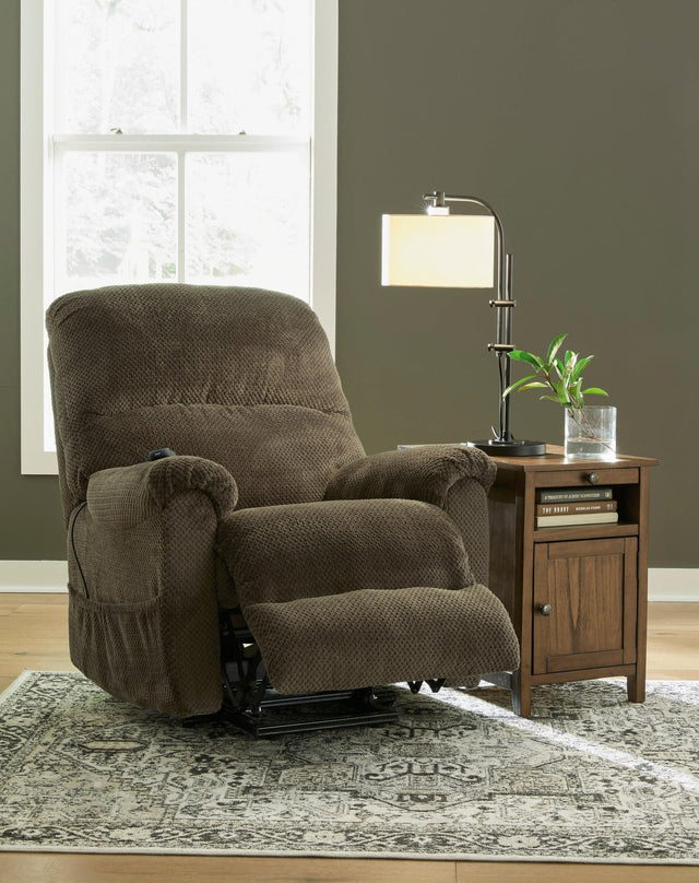Cocholate Modern Contemporary Wood Metal Metal Fabric Polyester Power Lift Recliner - Ella Furniture
