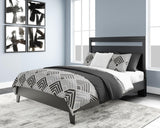 Finch Black/brown Queen Panel Platform Bed - Ella Furniture