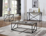 Birdie Square End Table Sonoma Grey - Ella Furniture