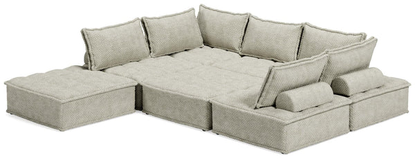 Bales Taupe 7-Piece Modular Seating - Ella Furniture