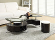 Buckley 3-Piece Coffee Table And Stools Set Cappuccino - Ella Furniture