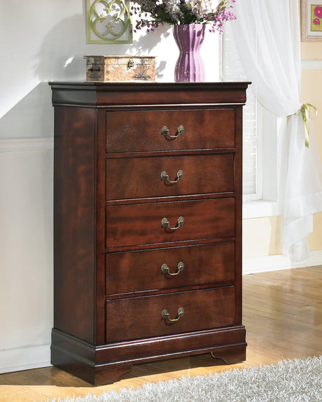 Alisdair Dark Brown Chest Of Drawers - Ella Furniture