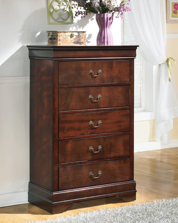 Alisdair Dark Brown Chest Of Drawers - Ella Furniture