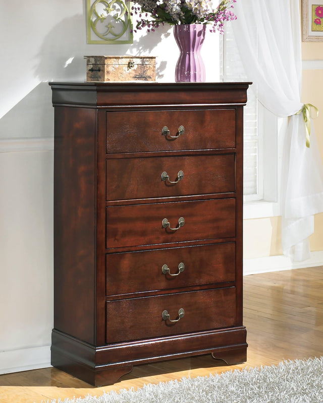 Alisdair Dark Brown Chest Of Drawers - Ella Furniture