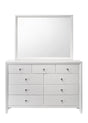 Evan Dresser White, Sleek And Contemporary Wood, 9 Spacious Drawers - Ella Furniture