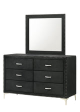Lucinda Dresser - Black, Modern Solid Hardwood, Spacious 6 Drawers - Ella Furniture