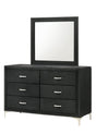 Lucinda Dresser - Black, Modern Solid Hardwood, Spacious 6 Drawers - Ella Furniture
