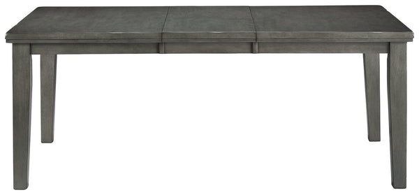 Hallanden Gray Dining Extension Table - Ella Furniture
