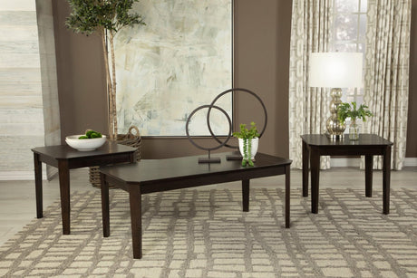 Amaro 3-Piece Occasional Set Dark Brown - Ella Furniture