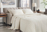 Pebble Modern Contemporary Faux Wood Fabric Upholstered Tufted Full Sofa Sleeper - Ella Furniture