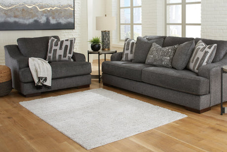 Ivygail Gray 5' X 7' Rug - Ella Furniture