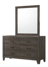 Hopkins Dresser Brown, Sleek Modern Wood, 6 Spacious Drawers - Ella Furniture