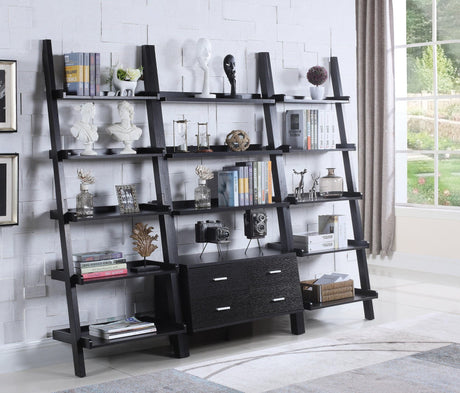 Colella 4-Drawer Storage Bookcase Cappuccino - Ella Furniture