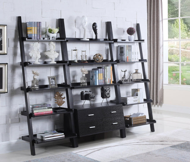 Colella 4-Drawer Storage Bookcase Cappuccino - Ella Furniture