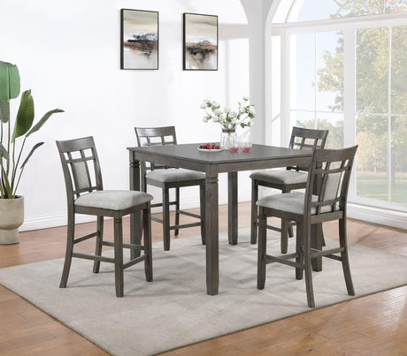 D2010 Gray Counter Height Dining Set - Ella Furniture
