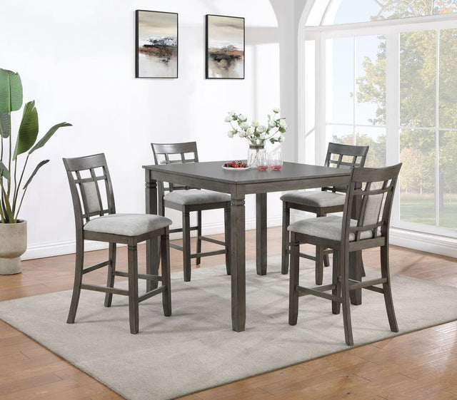 D2010 Gray Counter Height Dining Set - Ella Furniture