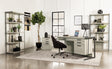 Loomis 4-Shelf Bookcase Whitewashed Grey - Ella Furniture