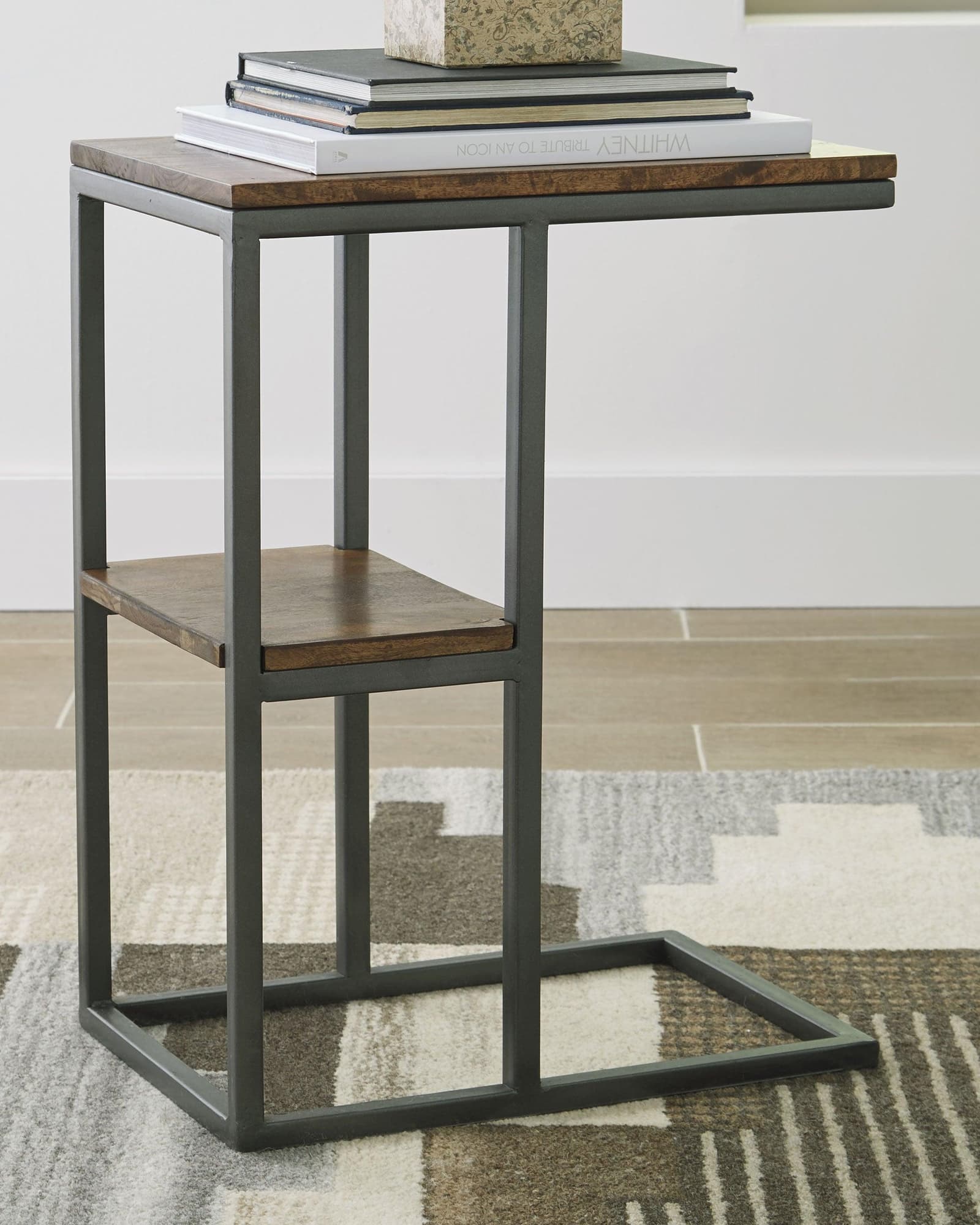 Forestmin Natural/black Accent Table - Ella Furniture