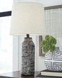 Mahima Black/White Table Lamp (Set Of 2) - Ella Furniture