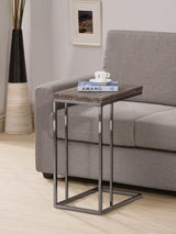 Pedro Expandable Top Accent Table Weathered Grey And Black - Ella Furniture