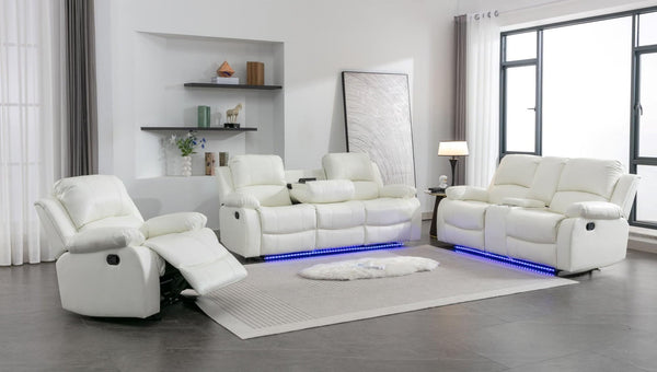 Daytona White 3Pc Set - Ella Furniture