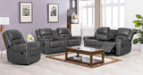 Lexington2023 Gray - 3Pc Reclining Living Room - Ella Furniture