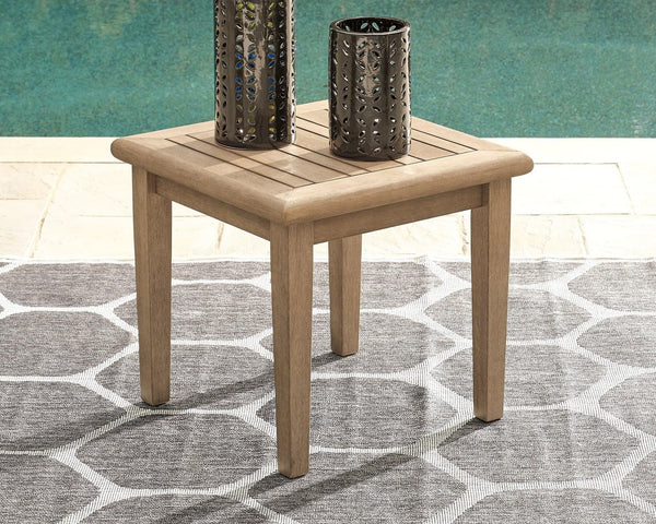 Gerianne Grayish Brown End Table - Ella Furniture