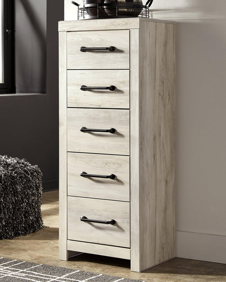 Cambeck Whitewash Narrow Chest Of Drawers - Ella Furniture