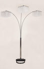 Silver Black Contemporary Modern Floor Lamp - Ella Furniture