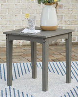 Visola Gray Outdoor End Table - Ella Furniture