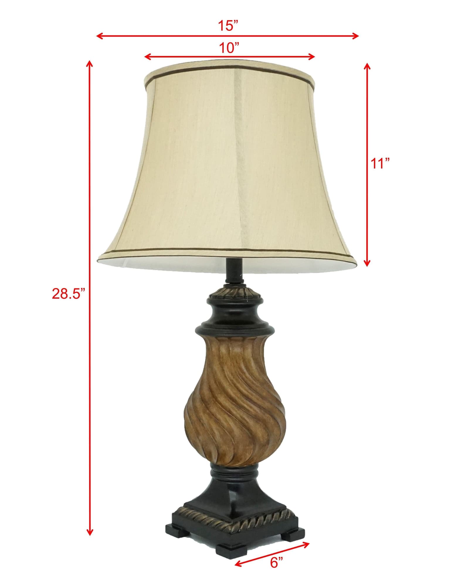 Black Brown Modern ContemporaryTable Lamp - Ella Furniture