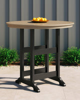 Fairen Trail Black/driftwood Bar Table - Ella Furniture