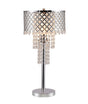 Vantassel Crystal On Mesh Contemporary Modern Glass Table Lamp - Ella Furniture