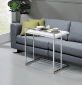 Dani Rectangular Snack Table With Metal Base - Ella Furniture