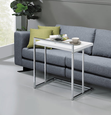 Dani Rectangular Snack Table With Metal Base - Ella Furniture