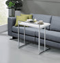 Dani Rectangular Snack Table With Metal Base - Ella Furniture