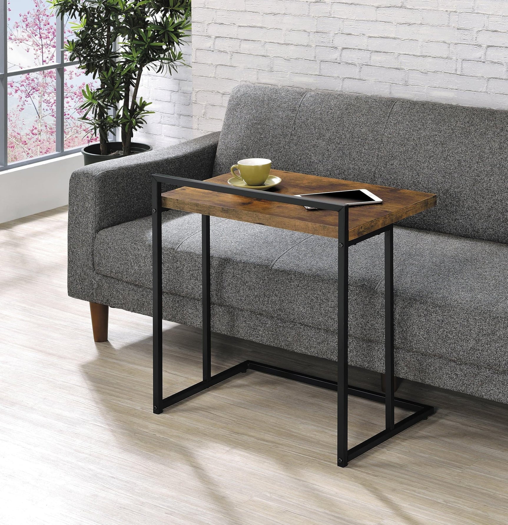 Dani Rectangular Snack Table With Metal Base 936122 - Ella Furniture
