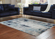 Leonelle Cream/blue/gray 5'3" X 7'3" Rug - Ella Furniture